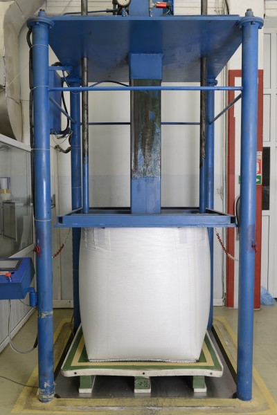 FIBC bag stacking test in Nghe An Packaging Joint Stock Company