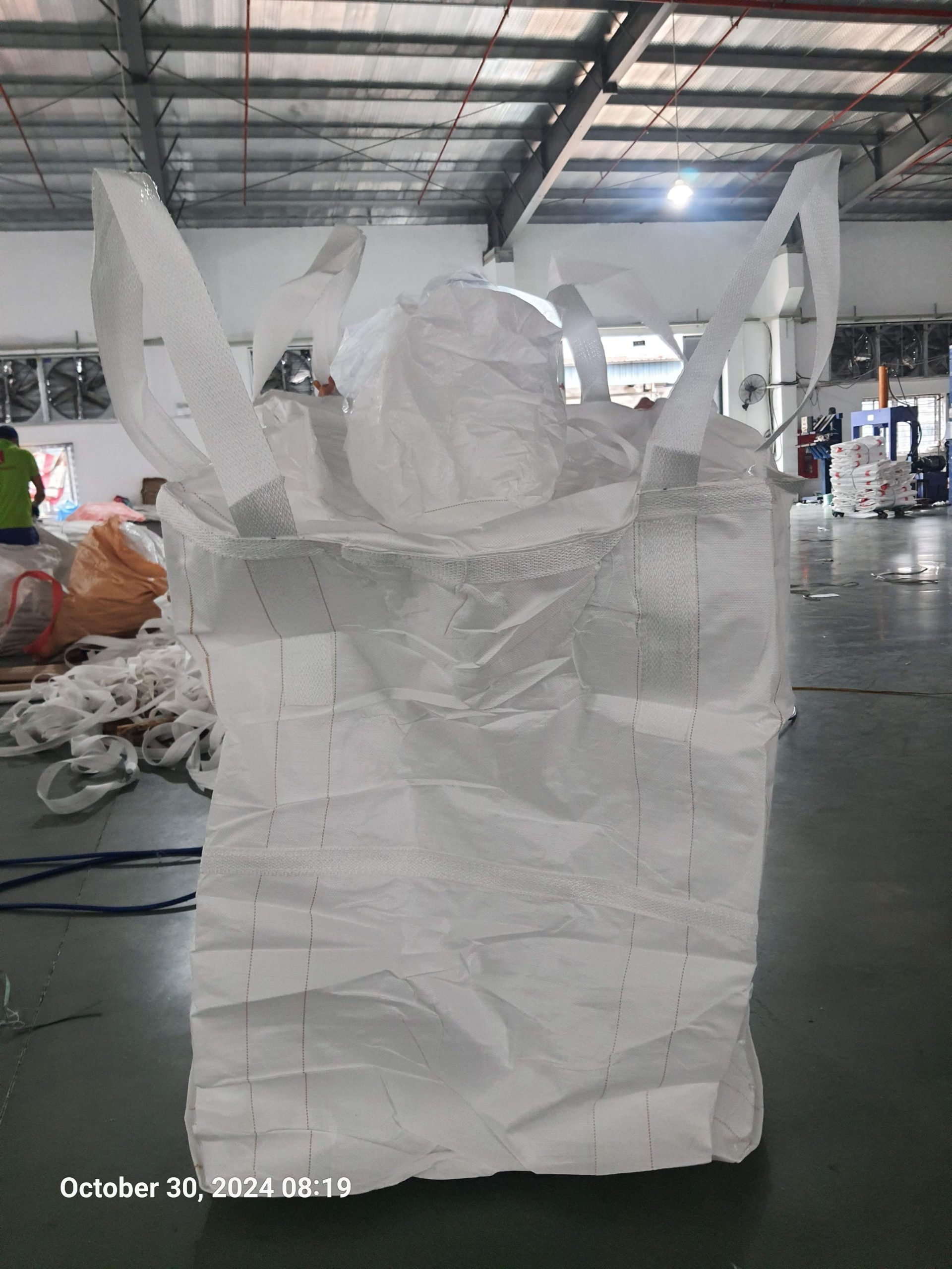 Fibc bag cross corner loops in Nghe An Packaging Joint Stock Company
